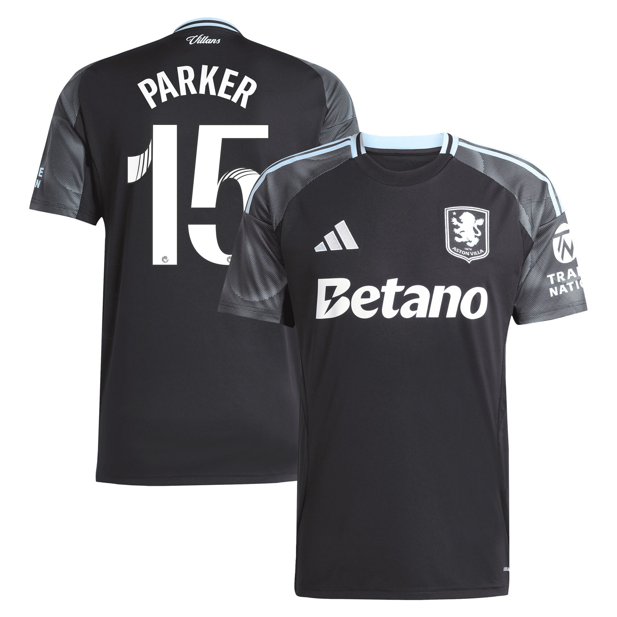 aston villa adidas wsl away shirt 2025-26 with parker 15 printing Collection - Aston Villa Official Store