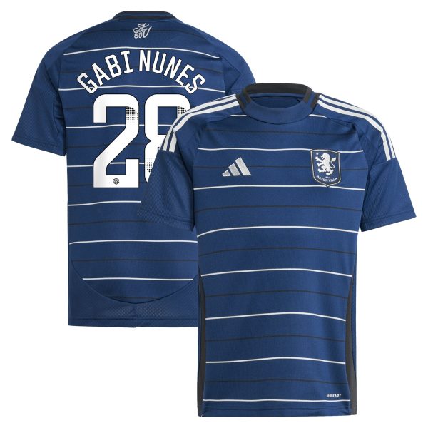 aston villa adidas wsl third shirt 2024-25 – kids with gabi nunes 28 printing Collection - Aston Villa Official Store