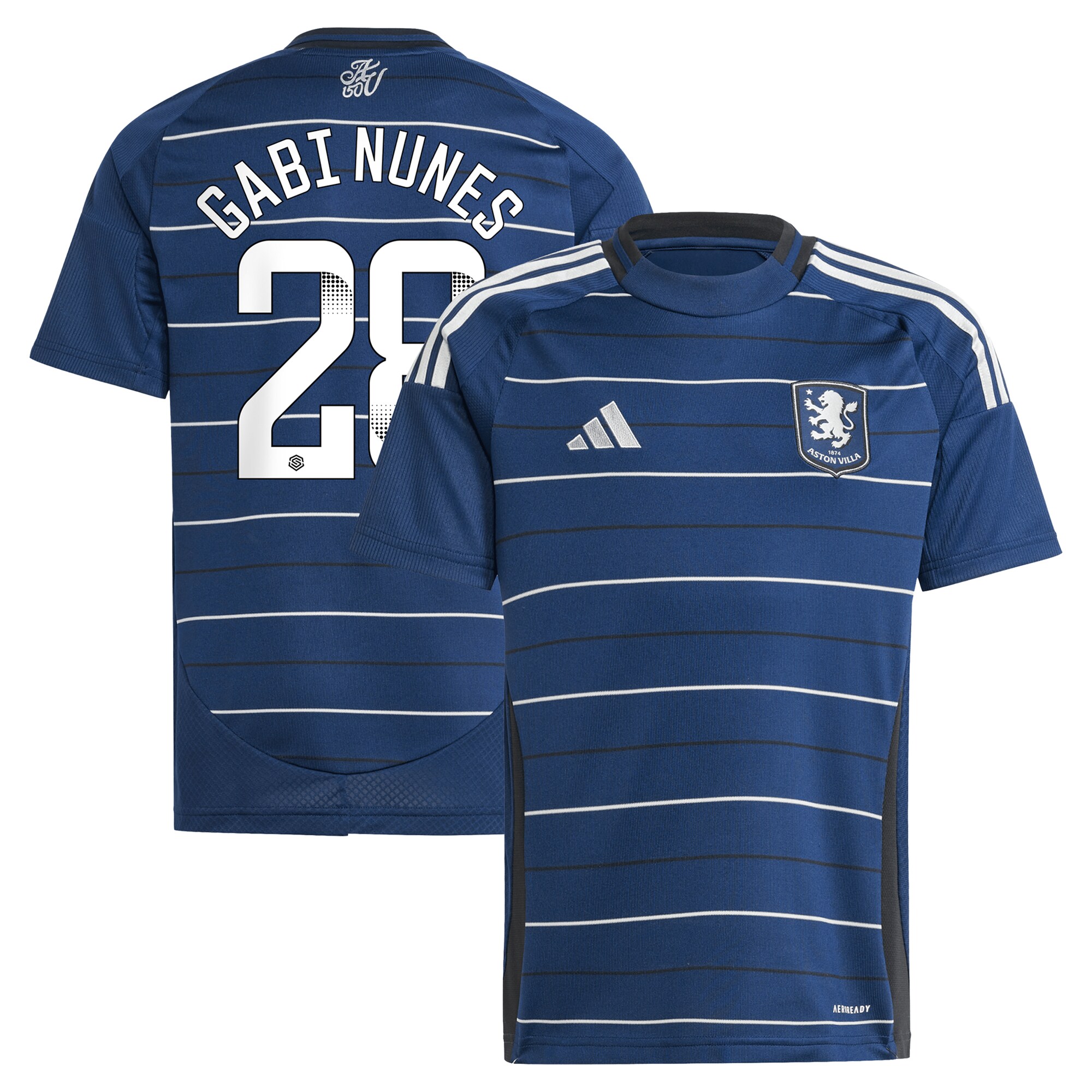 aston villa adidas wsl third shirt 2024-25 – kids with gabi nunes 28 printing Collection - Aston Villa Official Store