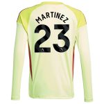 aston villa away goalkeeper shirt 2025-26 – kids with martinez 23 printing Collection – Aston Villa Official Store Collection - Aston Villa Official Store