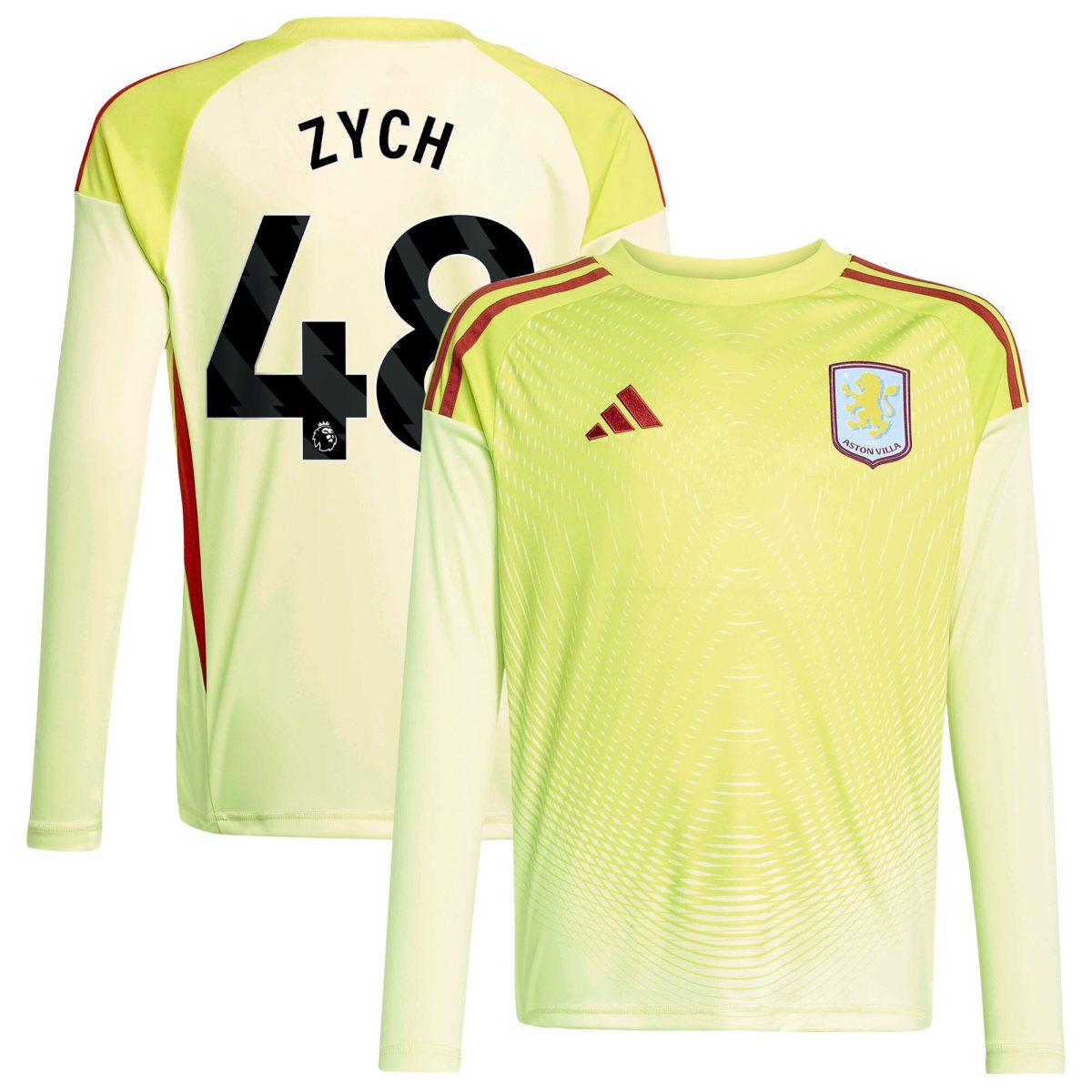 aston villa away goalkeeper shirt 2025-26 – kids with zych 48 printing Collection – Aston Villa Official Store Collection - Aston Villa Official Store