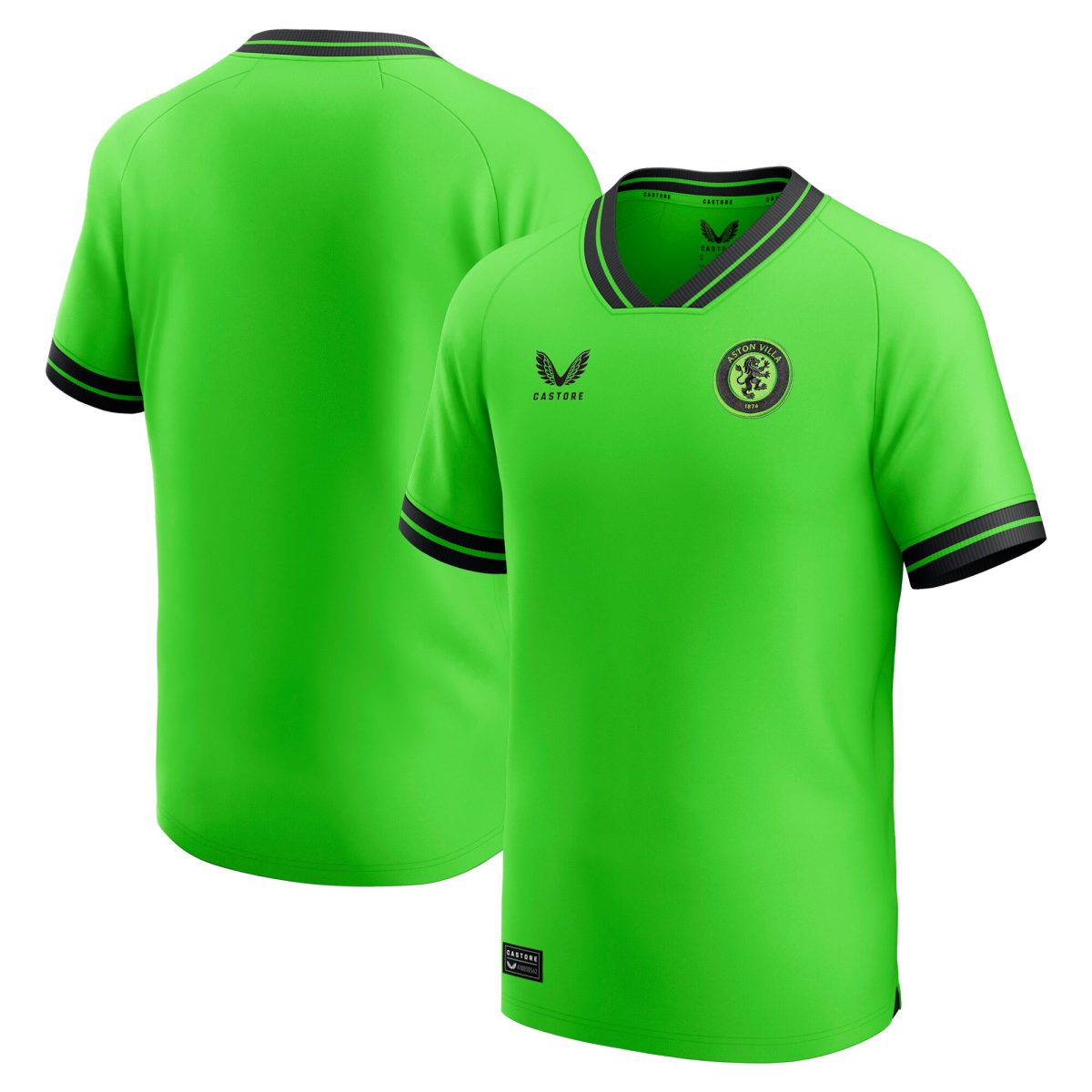 aston villa castore away goalkeeper shirt 2023-24 – kids with custom printing Collection - Aston Villa Official Store