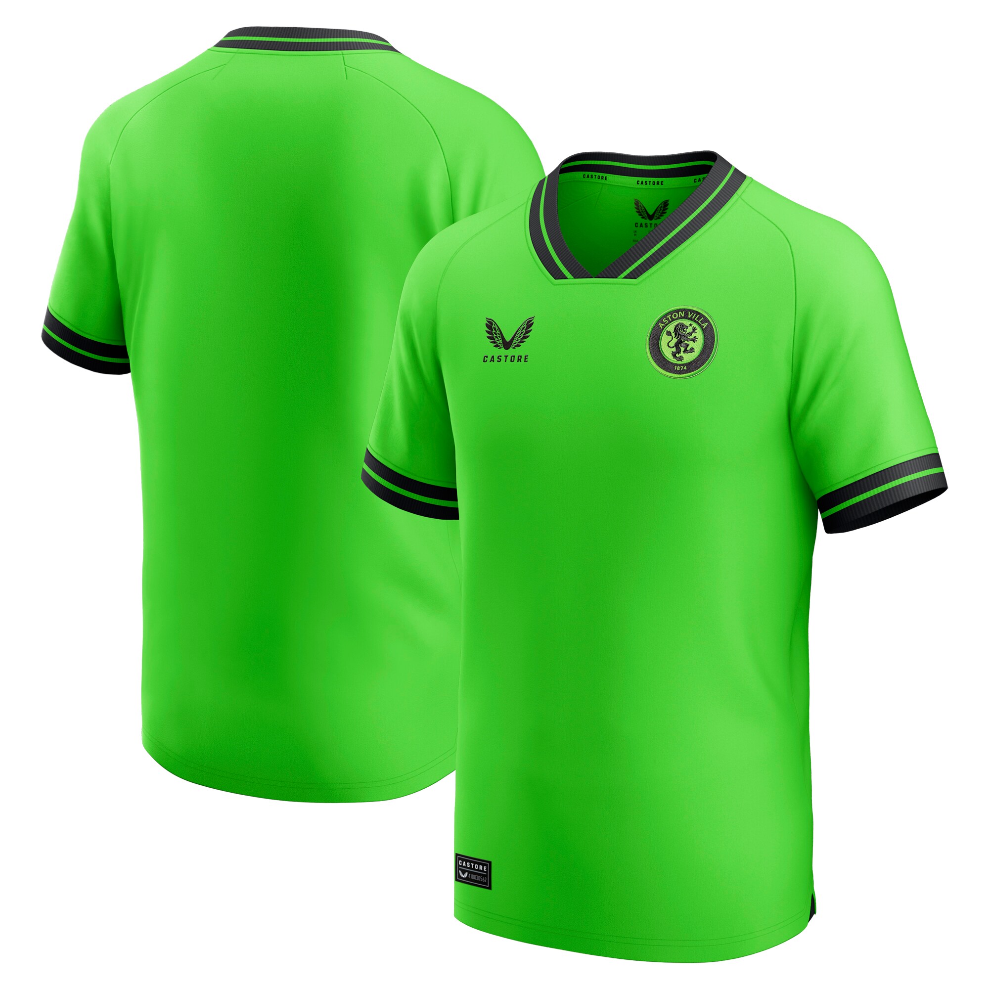 aston villa castore away goalkeeper shirt 2023-24 – kids with custom printing Collection - Aston Villa Official Store