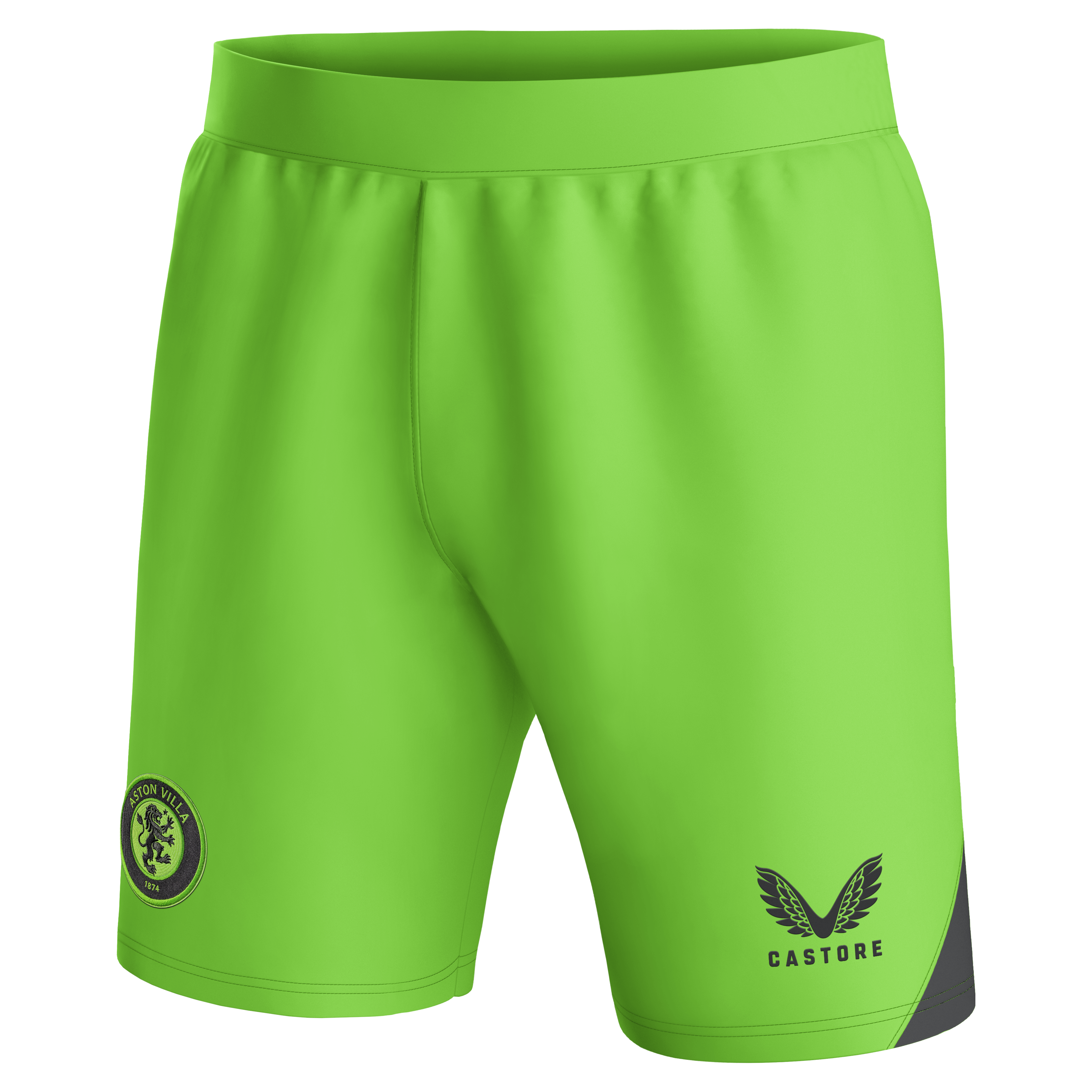 aston villa castore away goalkeeper shorts 2023-24 – kids – 13385917 with custom printing Collection - Aston Villa Official Store