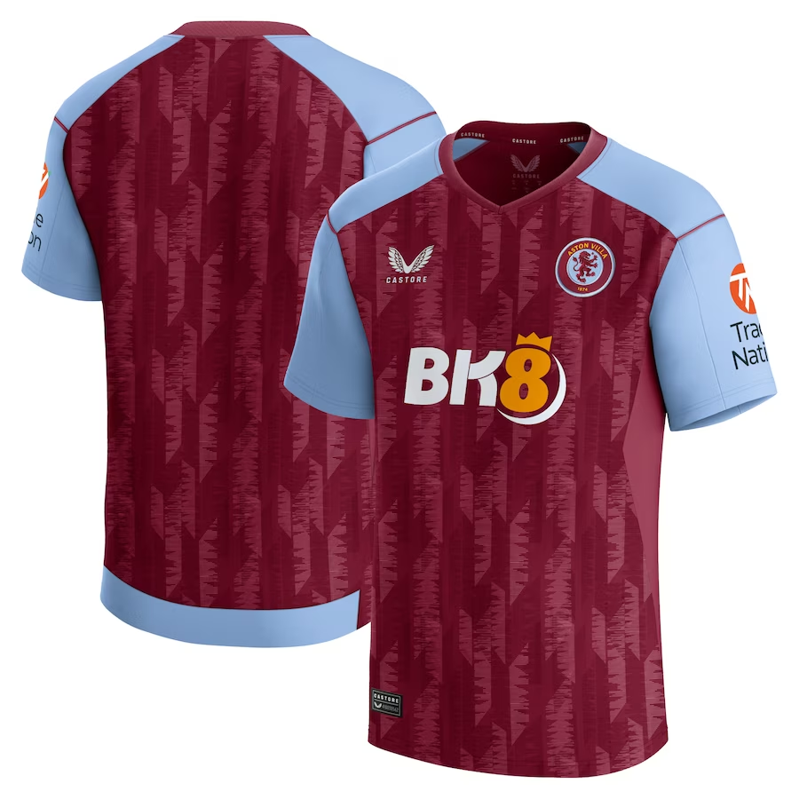 aston villa castore home shirt 2023-24 with custom printing Collection - Aston Villa Official Store