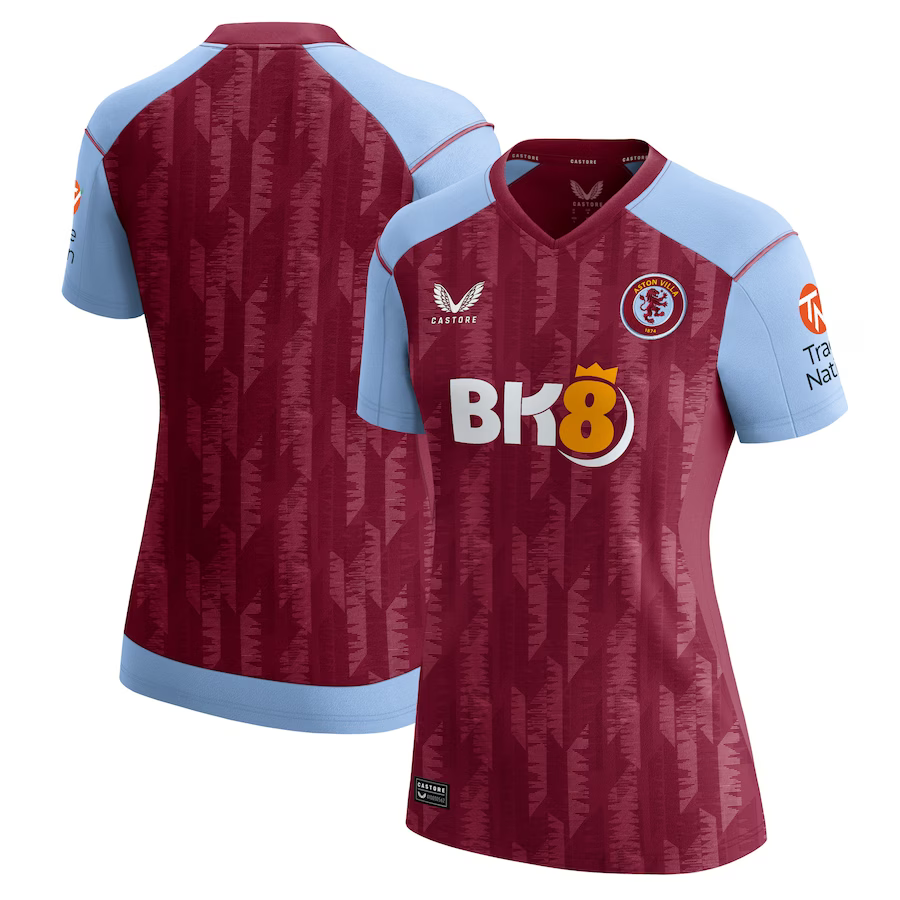 aston villa castore home shirt 2023-24 – womens with custom printing Collection - Aston Villa Official Store
