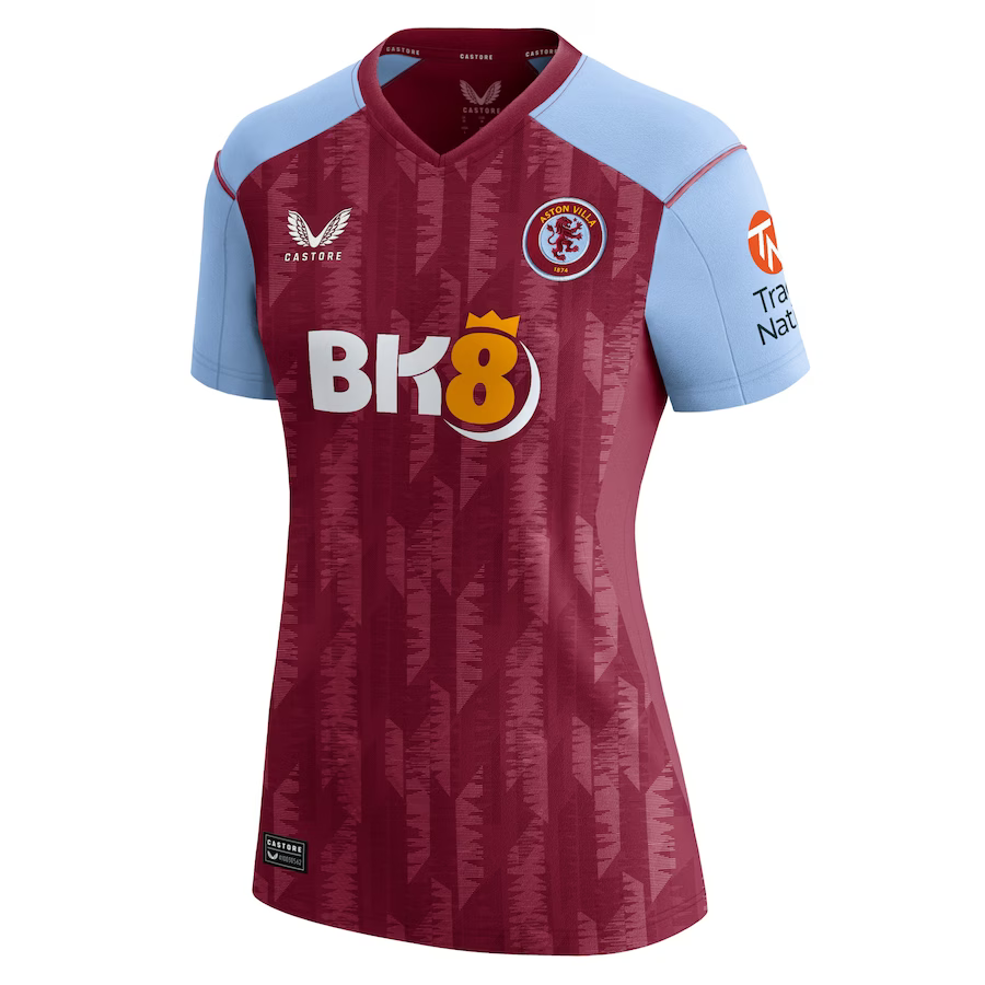 aston villa castore home shirt 2023-24 – womens with custom printing Collection - Aston Villa Official Store