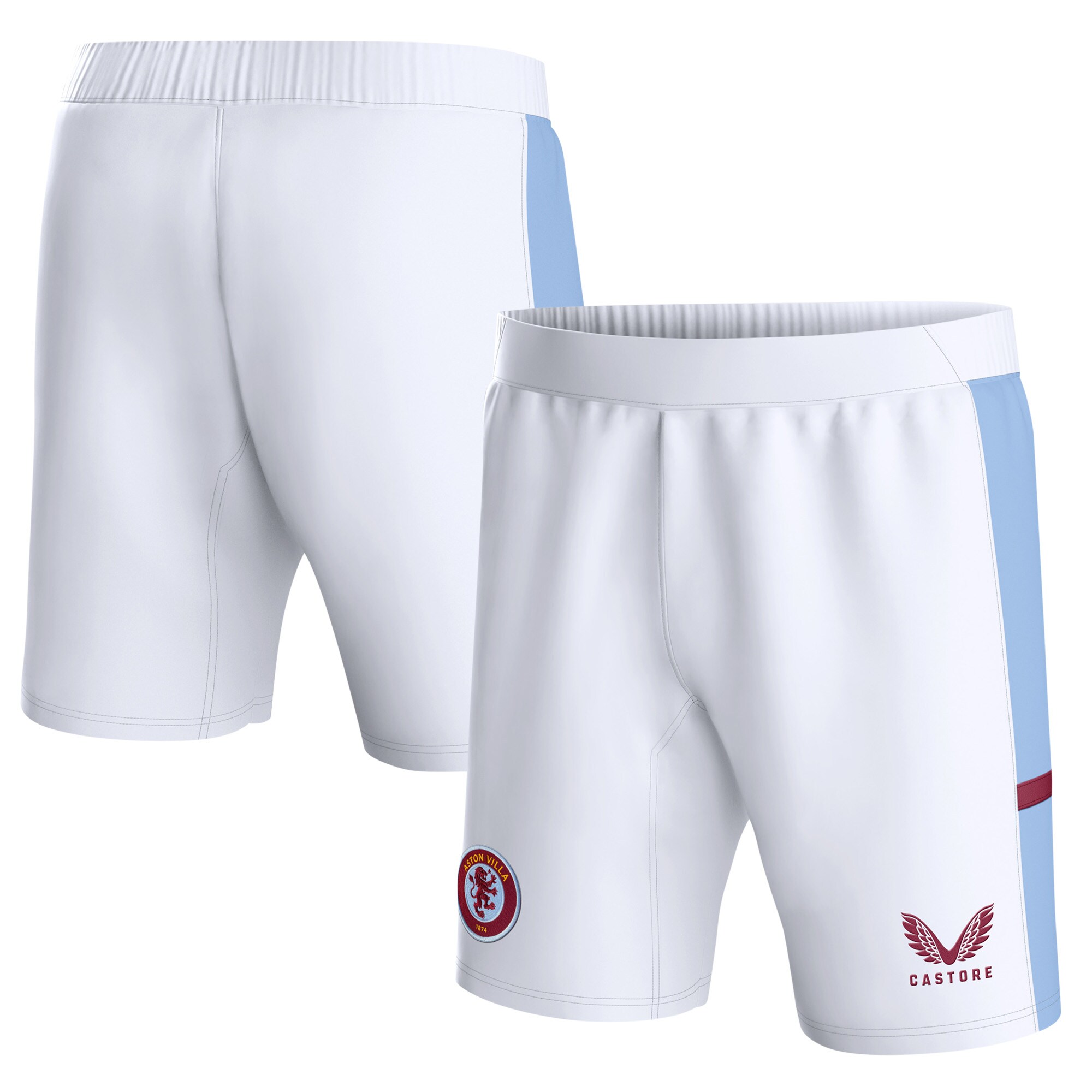 aston villa castore home shorts 2023-24 – kids with custom printing Collection - Aston Villa Official Store