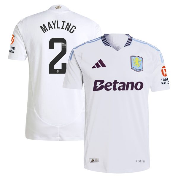 aston villa wsl adidas away authentic shirt 2024-25 with mayling 2 printing Collection - Aston Villa Official Store