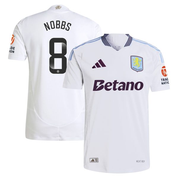 aston villa wsl adidas away authentic shirt 2024-25 with nobbs 8 printing Collection - Aston Villa Official Store