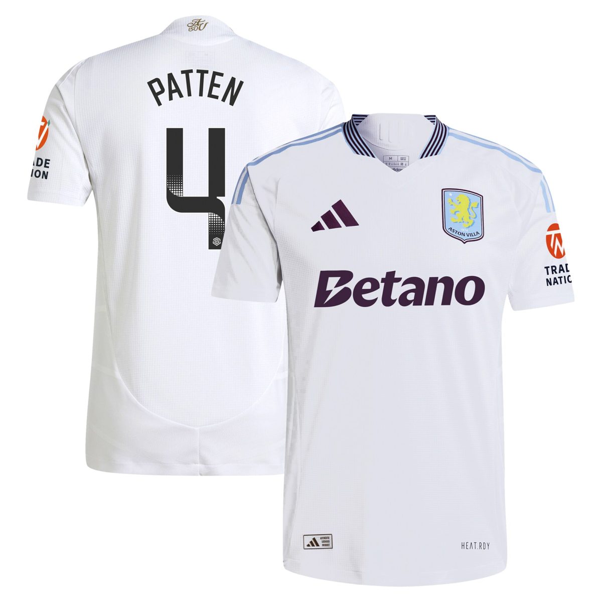 aston villa wsl adidas away authentic shirt 2024-25 with patten 4 printing Collection - Aston Villa Official Store
