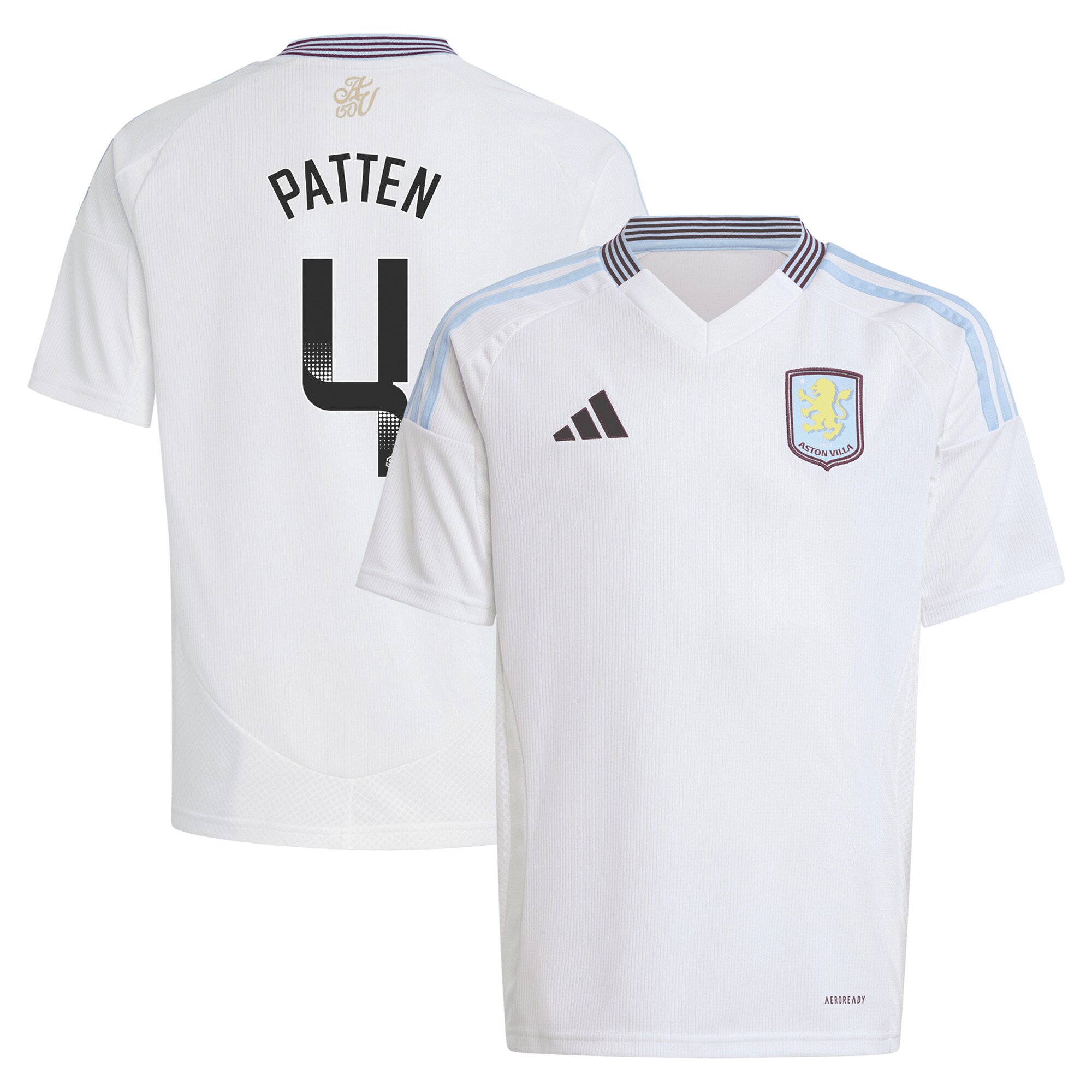 aston villa wsl adidas away shirt 2024-25 – kids with patten 4 printing Collection - Aston Villa Official Store