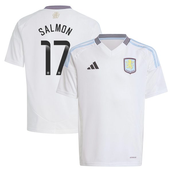 aston villa wsl adidas away shirt 2024-25 – kids with salmon 17 printing Collection - Aston Villa Official Store