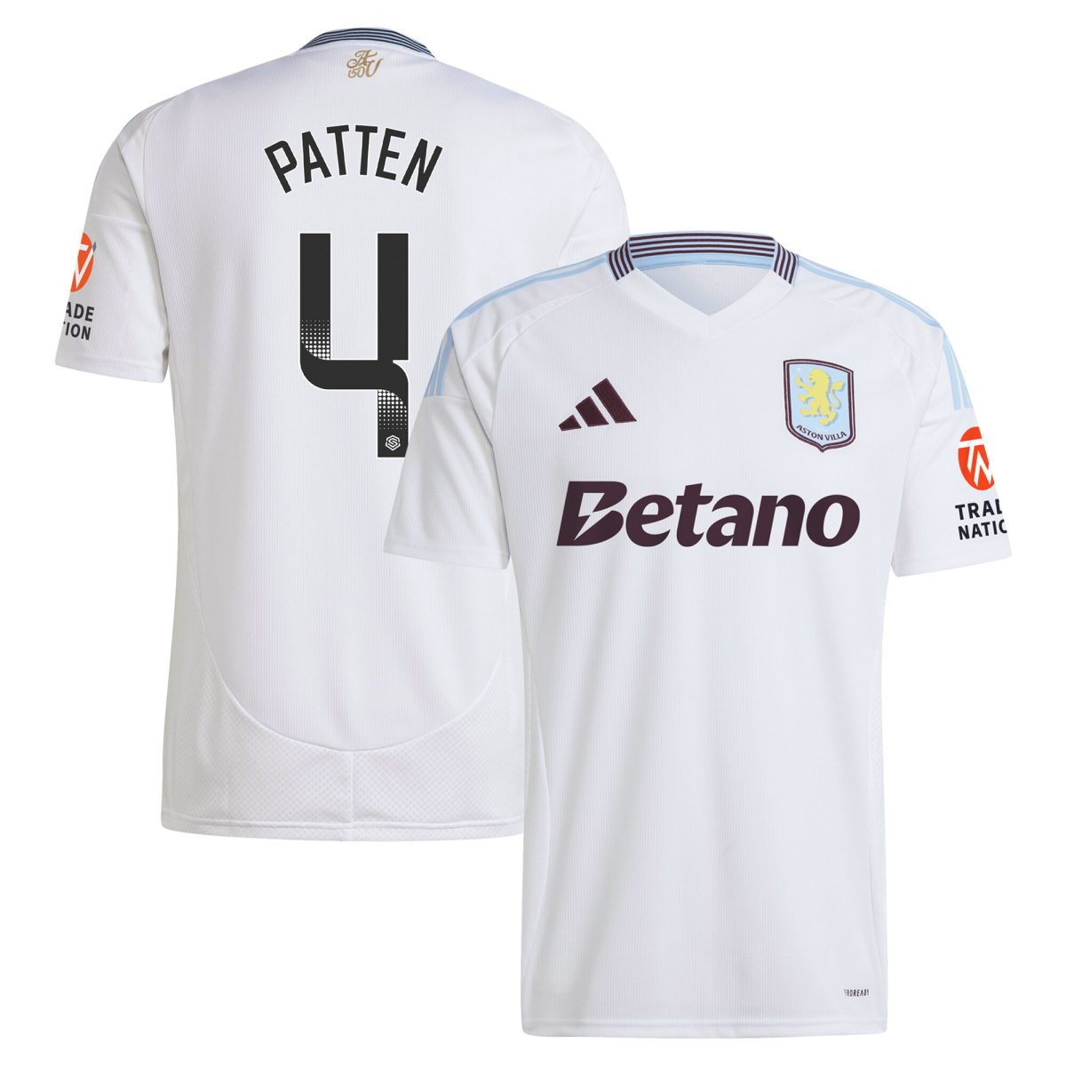 aston villa wsl adidas away shirt 2024-25 with patten 4 printing Collection - Aston Villa Official Store