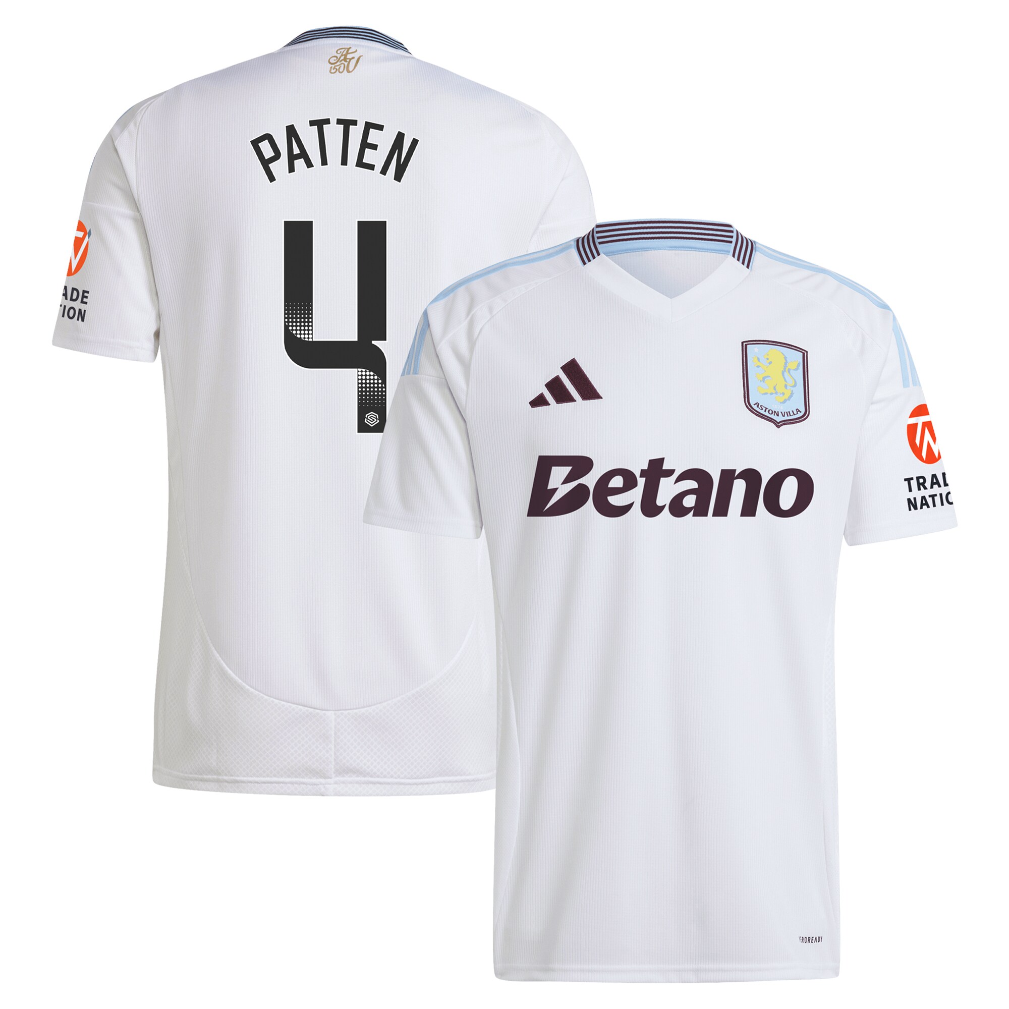 aston villa wsl adidas away shirt 2024-25 with patten 4 printing Collection - Aston Villa Official Store