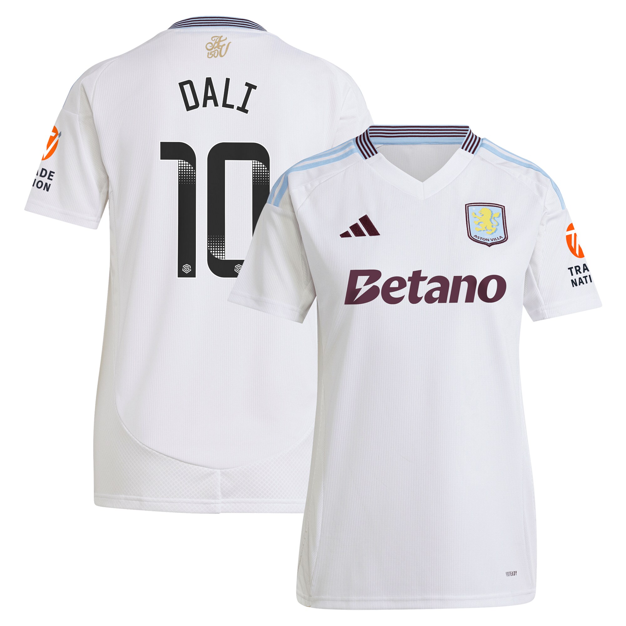 aston villa wsl adidas away shirt 2024-25 – womens with dali 10 printing Collection - Aston Villa Official Store