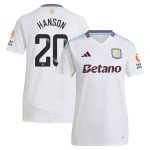 aston villa wsl adidas away shirt 2024-25 – womens with hanson 20 printing Collection - Aston Villa Official Store
