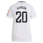 aston villa wsl adidas away shirt 2024-25 – womens with hanson 20 printing Collection - Aston Villa Official Store