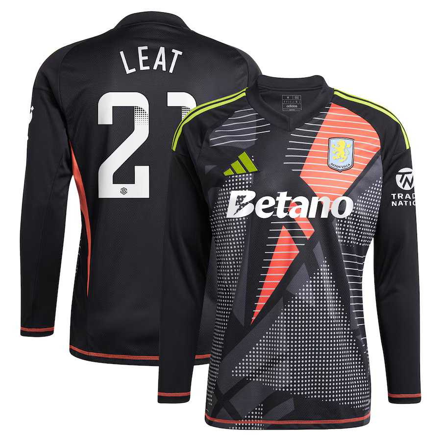 aston villa wsl adidas goalkeeper shirt 2024-25 – long sleeve with leat 21 printing – 202030947 Collection - Aston Villa Official Store