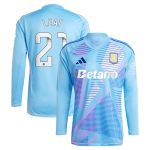 aston villa wsl adidas goalkeeper shirt 2024-25 – long sleeve with leat 21 printing – 202030996 Collection - Aston Villa Official Store