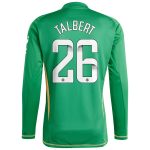aston villa wsl adidas goalkeeper shirt 2024-25 – long sleeve with talbert 26 printing 202849399 Collection - Aston Villa Official Store