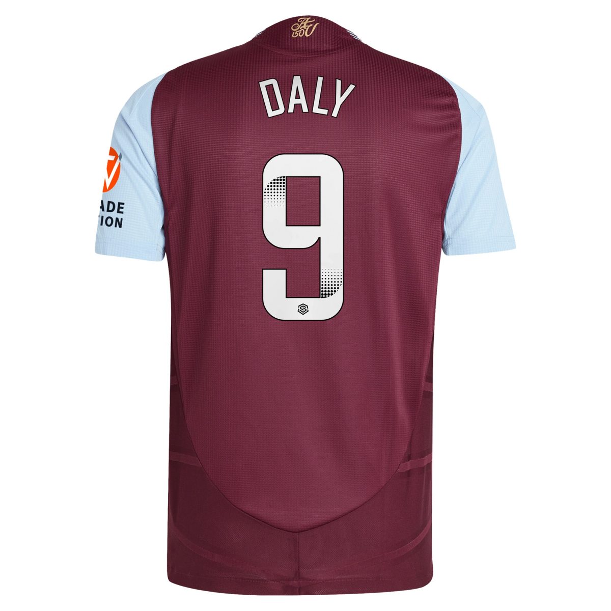 aston villa wsl adidas home authentic shirt 2024-25 with daly 9 printing Collection - Aston Villa Official Store