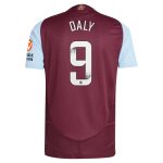 aston villa wsl adidas home authentic shirt 2024-25 with daly 9 printing Collection - Aston Villa Official Store