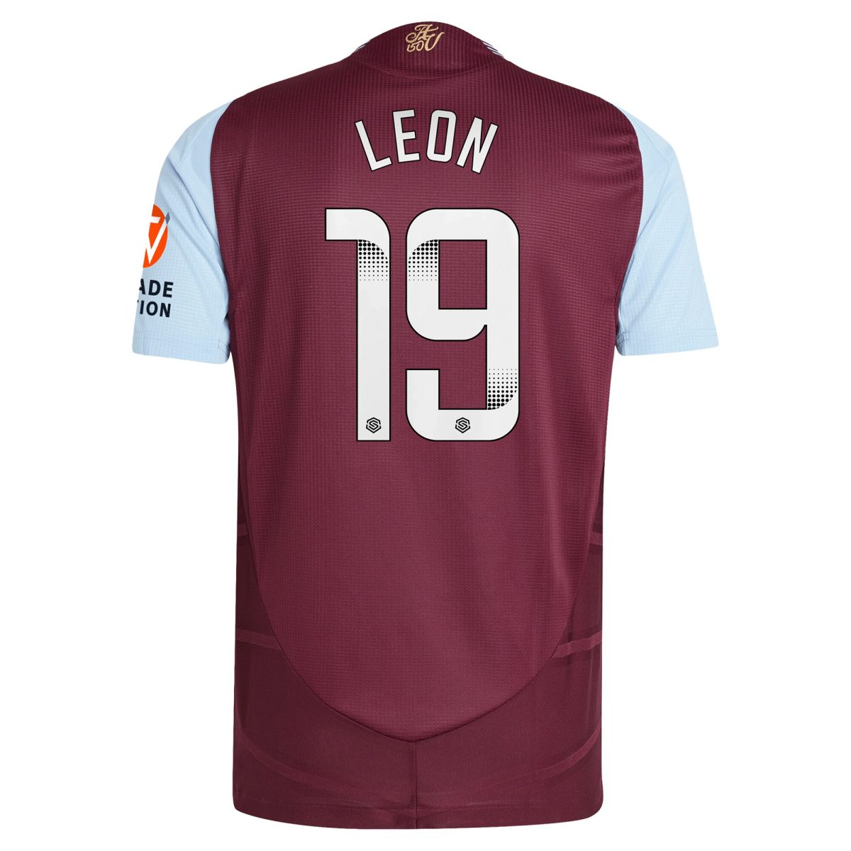 aston villa wsl adidas home authentic shirt 2024-25 with leon 19 printing Collection - Aston Villa Official Store