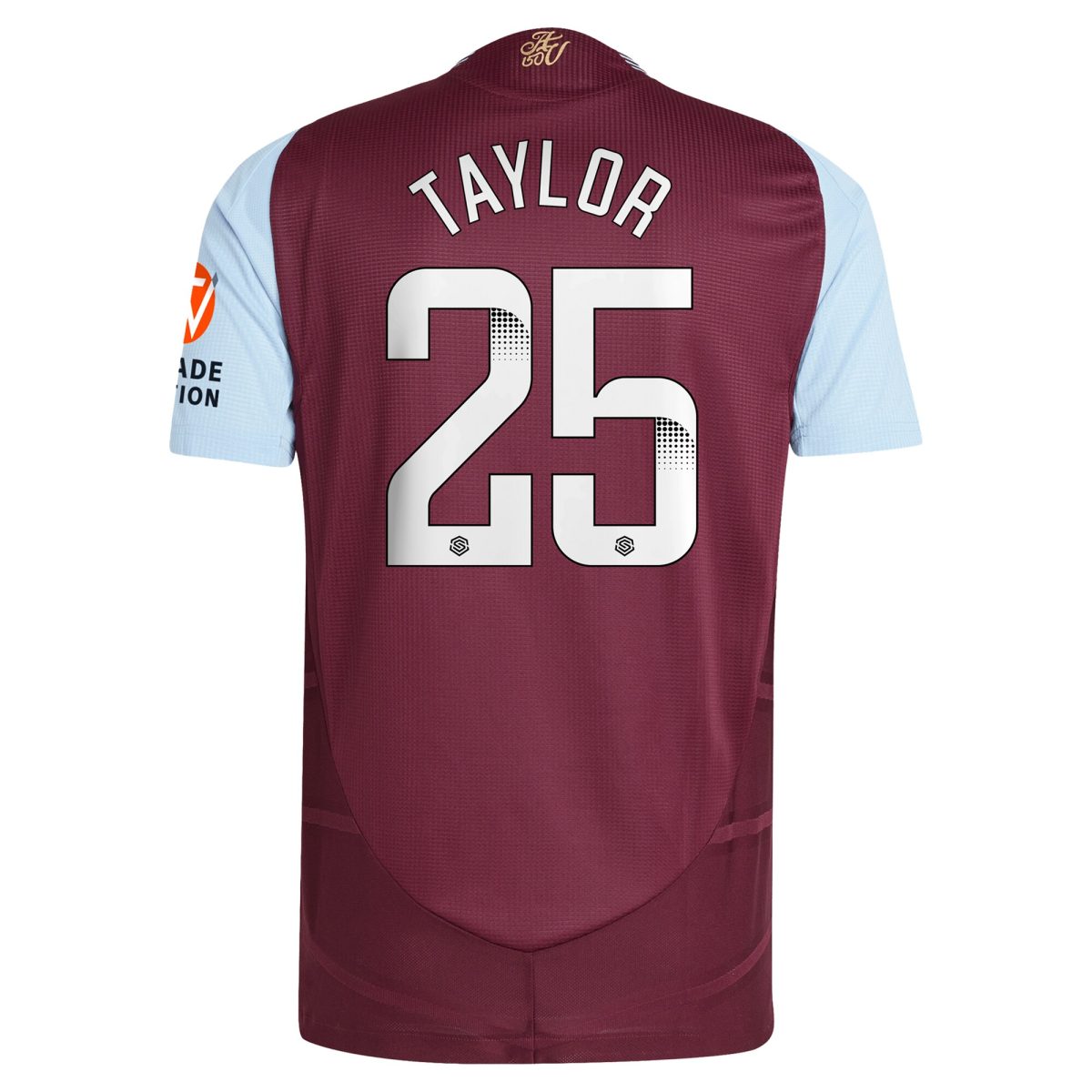 aston villa wsl adidas home authentic shirt 2024-25 with taylor 25 printing Collection - Aston Villa Official Store