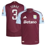 aston villa wsl adidas home authentic shirt 2024-25 with tomás 3 printing Collection - Aston Villa Official Store
