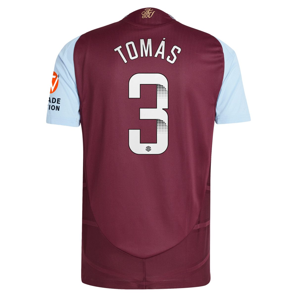 aston villa wsl adidas home authentic shirt 2024-25 with tomás 3 printing Collection - Aston Villa Official Store