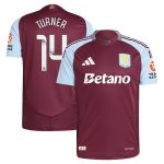 aston villa wsl adidas home authentic shirt 2024-25 with turner 14 printing Collection - Aston Villa Official Store