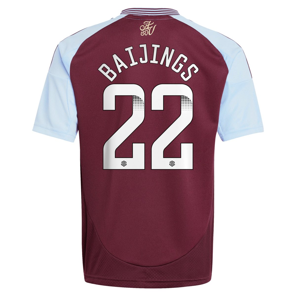 aston villa wsl adidas home shirt 2024-25 – kids with baijings 22 printing Collection - Aston Villa Official Store
