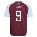 aston villa wsl adidas home shirt 2024-25 – kids with daly 9 printing Collection - Aston Villa Official Store