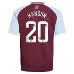 aston villa wsl adidas home shirt 2024-25 – kids with hanson 20 printing Collection - Aston Villa Official Store