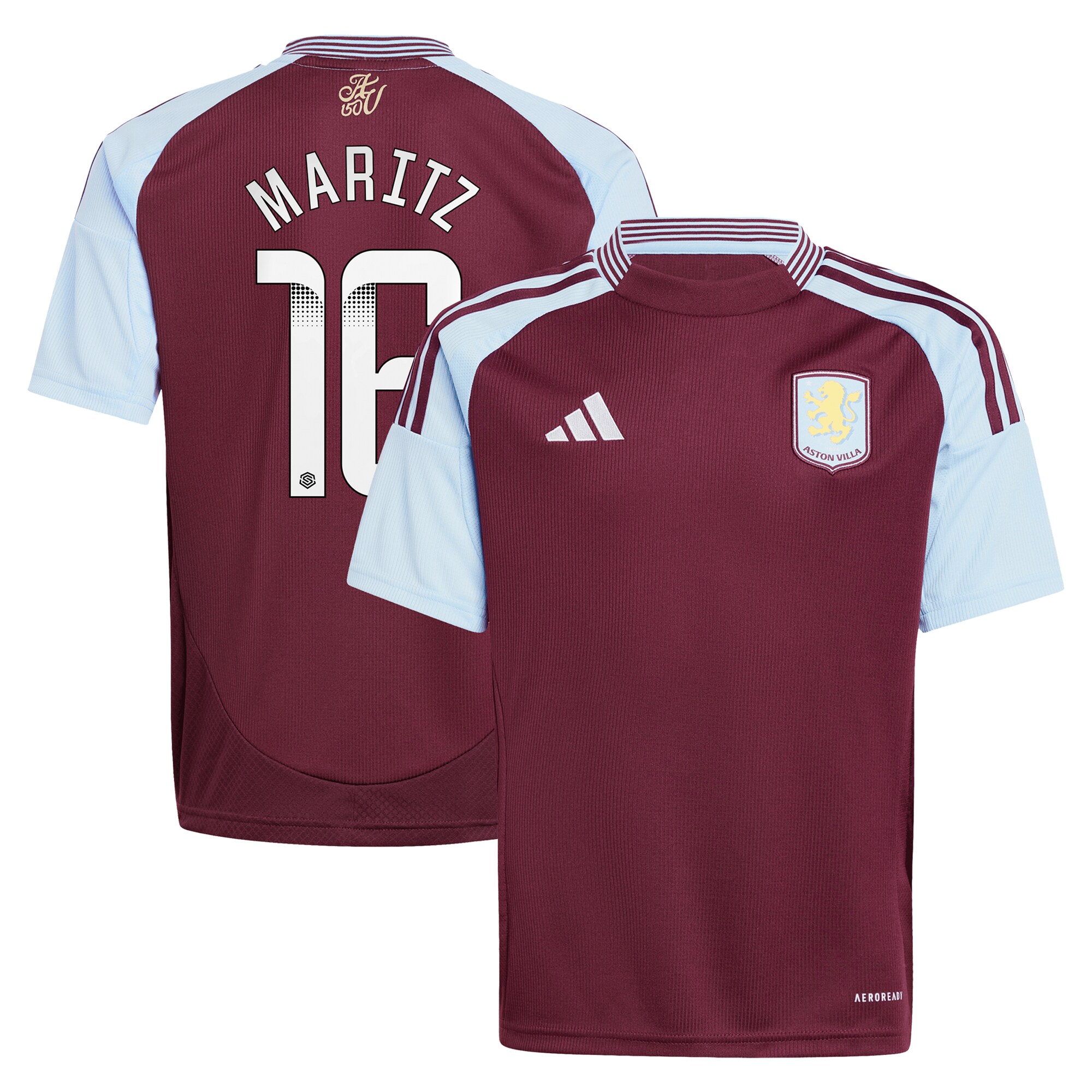 aston villa wsl adidas home shirt 2024-25 – kids with maritz 26 printing Collection - Aston Villa Official Store