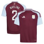 aston villa wsl adidas home shirt 2024-25 – kids with mayling 2 printing Collection - Aston Villa Official Store