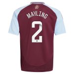 aston villa wsl adidas home shirt 2024-25 – kids with mayling 2 printing Collection - Aston Villa Official Store