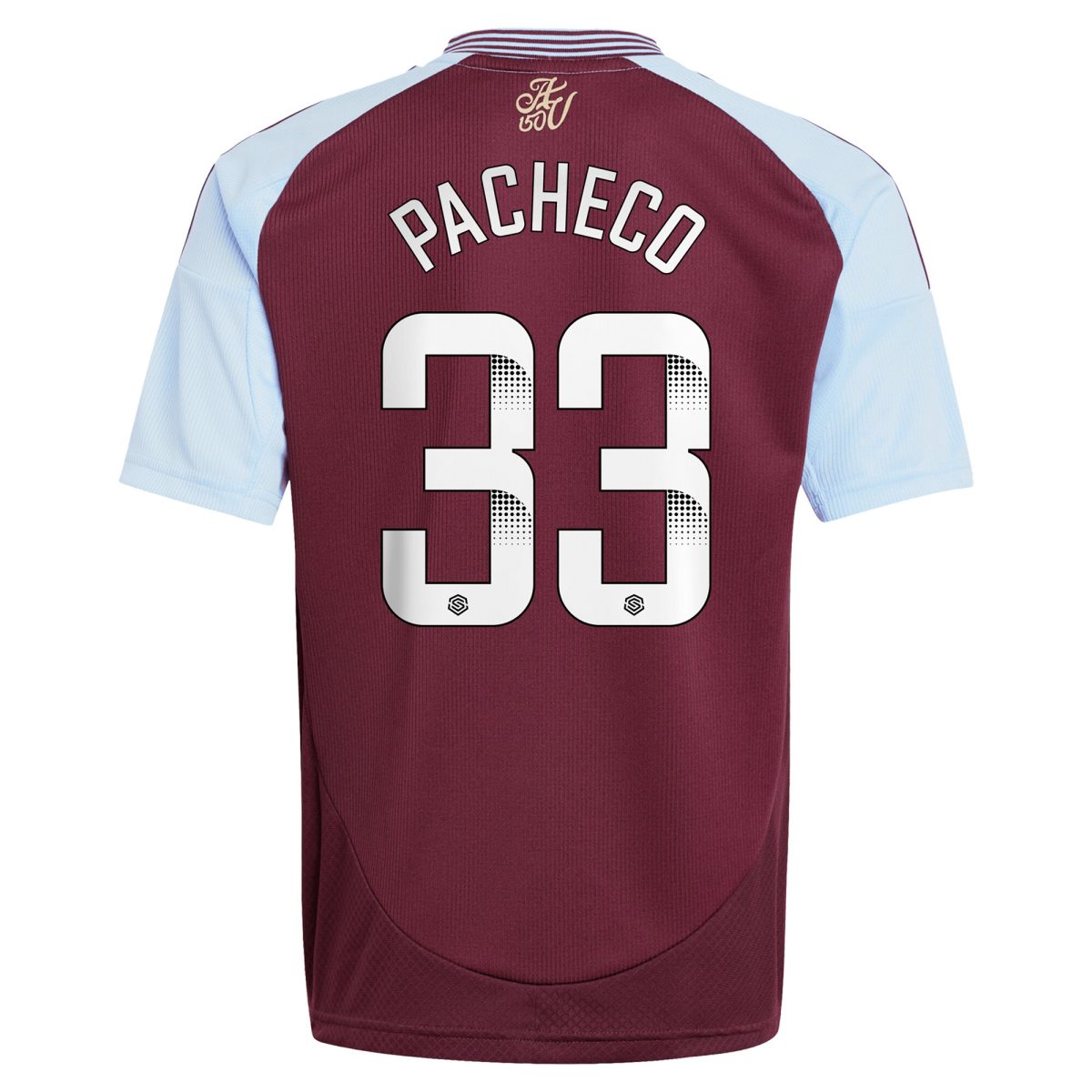 aston villa wsl adidas home shirt 2024-25 – kids with pacheco 33 printing Collection - Aston Villa Official Store
