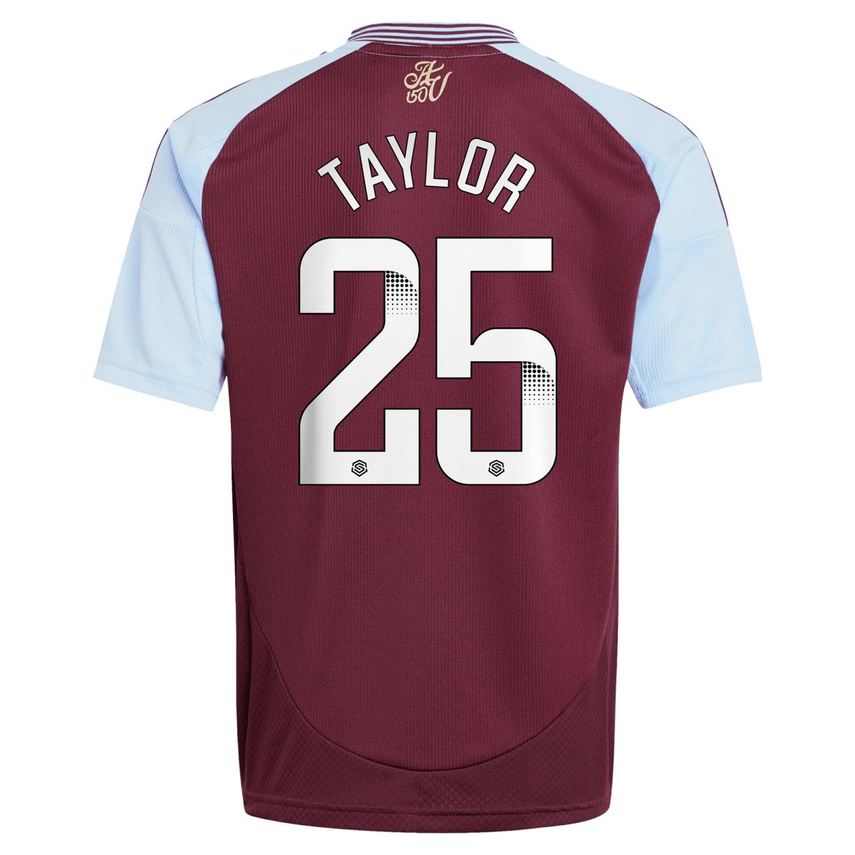 aston villa wsl adidas home shirt 2024-25 – kids with taylor 25 printing Collection - Aston Villa Official Store