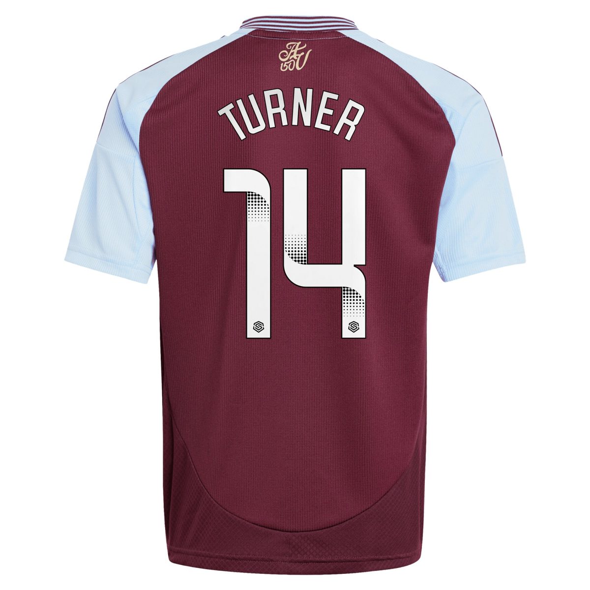 aston villa wsl adidas home shirt 2024-25 – kids with turner 14 printing Collection - Aston Villa Official Store
