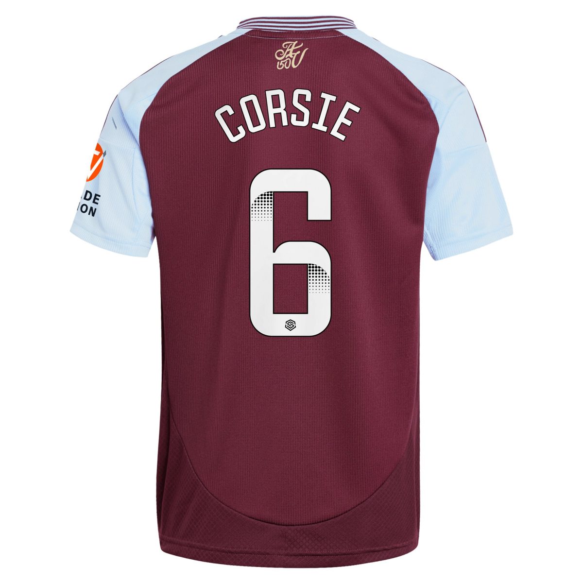 aston villa wsl adidas home shirt 2024-25 with corsie 6 printing Collection - Aston Villa Official Store