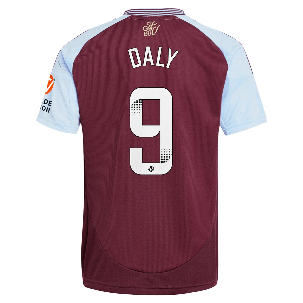 aston villa wsl adidas home shirt 2024-25 with daly 9 printing Collection - Aston Villa Official Store
