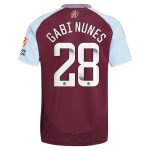 aston villa wsl adidas home shirt 2024-25 with gabi nunes 28 printing Collection - Aston Villa Official Store