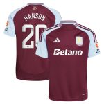 aston villa wsl adidas home shirt 2024-25 with hanson 20 printing Collection - Aston Villa Official Store