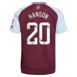 aston villa wsl adidas home shirt 2024-25 with hanson 20 printing Collection - Aston Villa Official Store