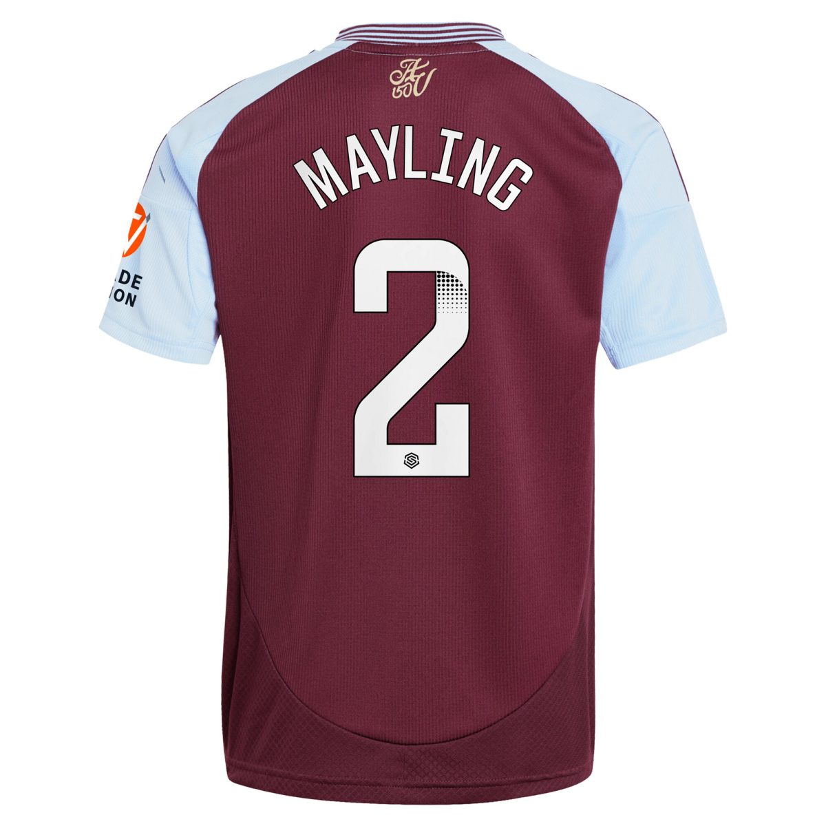 aston villa wsl adidas home shirt 2024-25 with mayling 2 printing Collection - Aston Villa Official Store