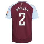 aston villa wsl adidas home shirt 2024-25 with mayling 2 printing Collection - Aston Villa Official Store