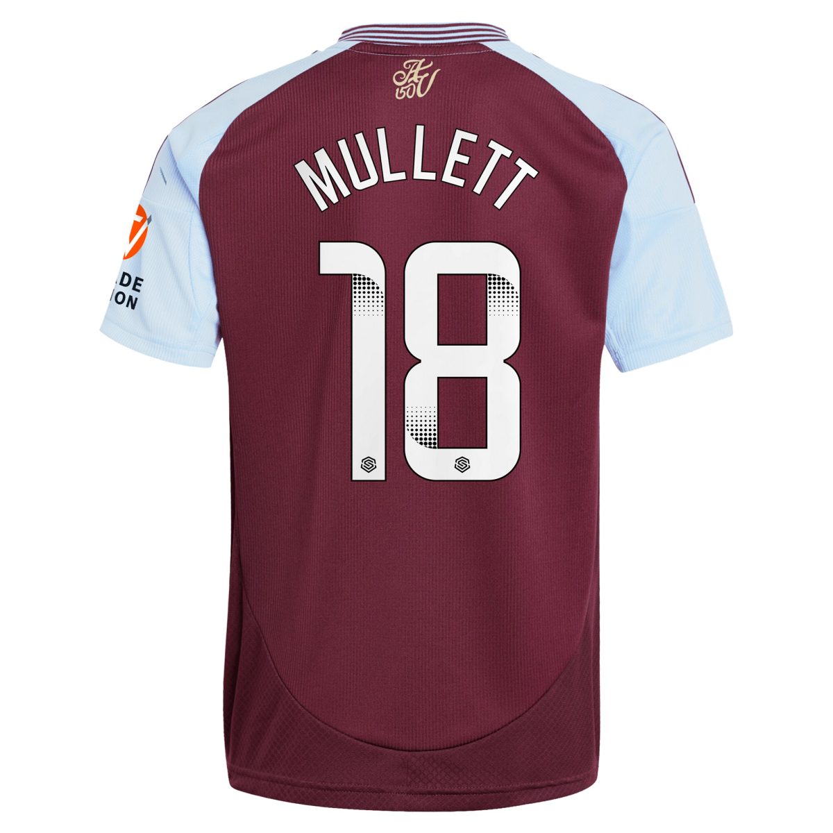 aston villa wsl adidas home shirt 2024-25 with mullett 18 printing Collection - Aston Villa Official Store