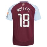 aston villa wsl adidas home shirt 2024-25 with mullett 18 printing Collection - Aston Villa Official Store